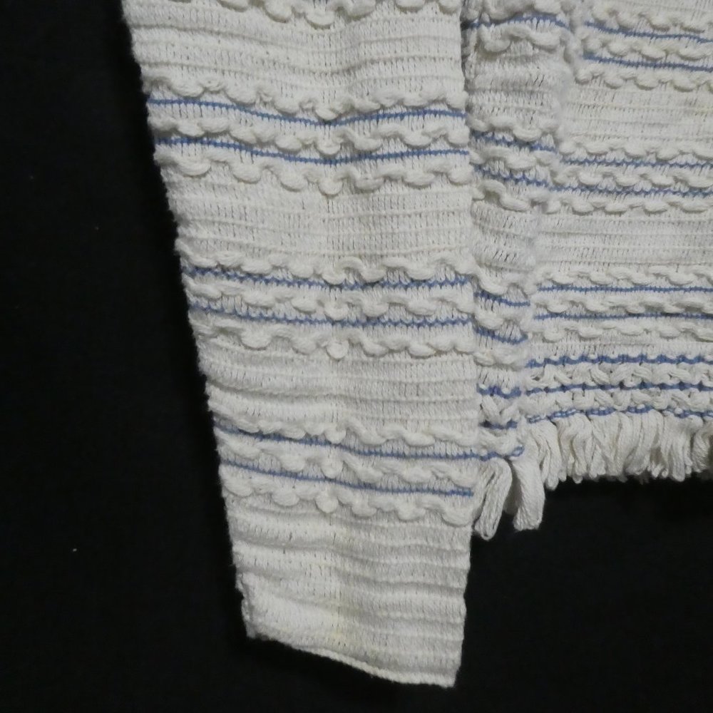 HER | small | Chic Textured Button-Up Cardigan | Made In Canada | 100% Cotton - Picture 12 of 15